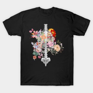 Ribcage and flowers T-Shirt